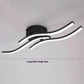 Modern minimalist LED ceiling light with aluminium shade and tricolor light option for living room or bedroom