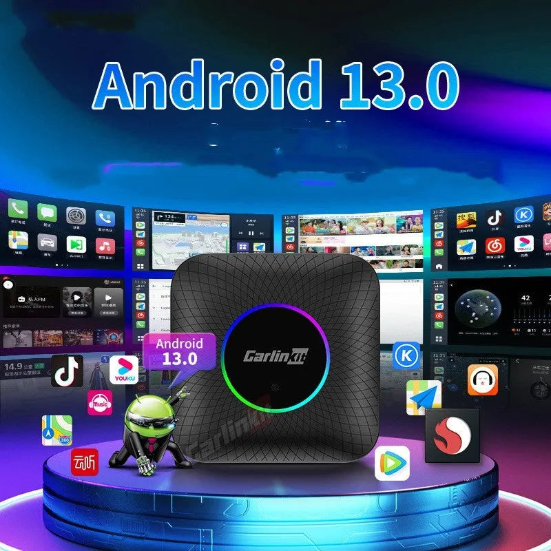Original Car Wired to Wireless CarPlay adapter ABS PC 78.6x78.6x18.5mm Android 13.0