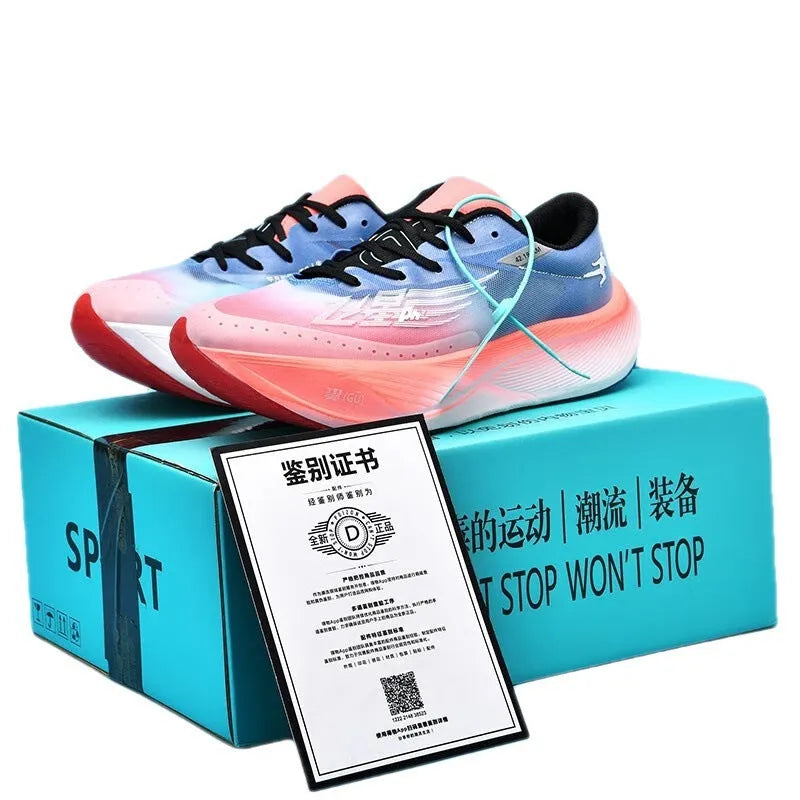 Low-top running trainers in multiple colours, showcasing the lace-up design and natural rubber sole.