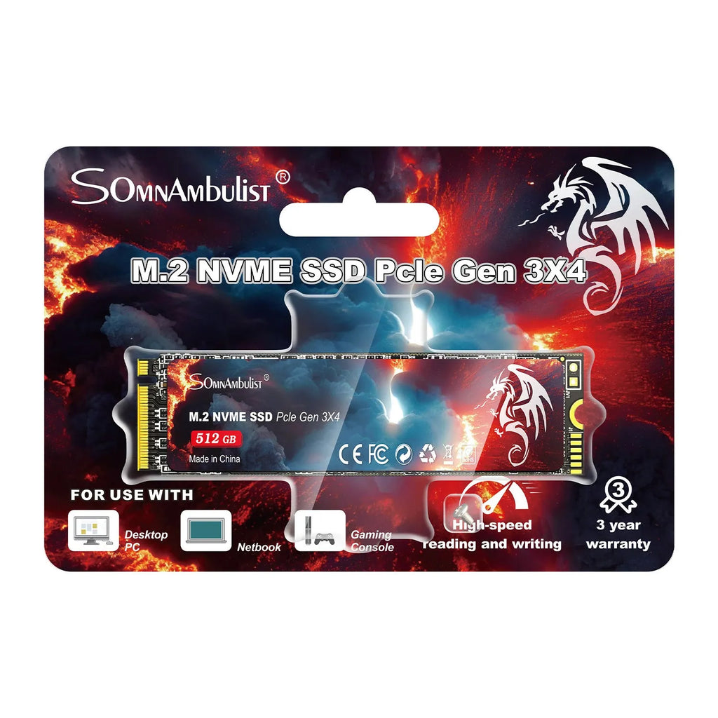 M.2 solid state drive for desktop computers with PCIe 3.0 interface and 80mm by 22mm dimensions