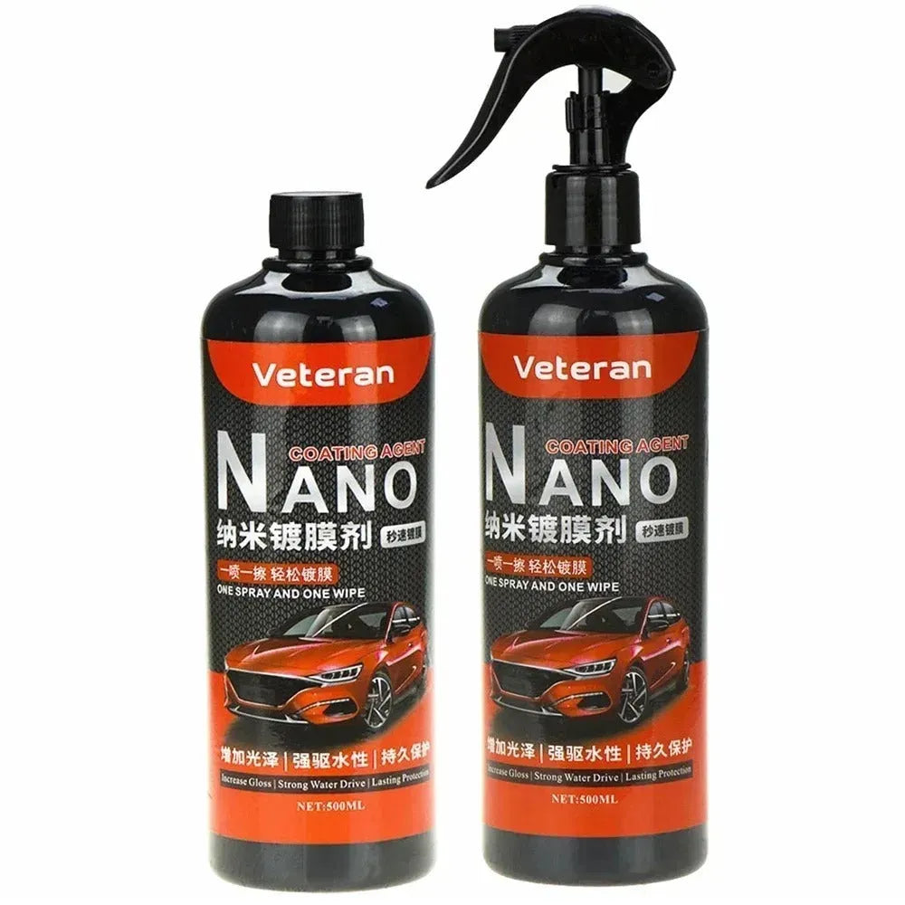 Automotive coating agent hand spray bottle 250ml or 500ml for quick polish and water repellent car paint protection