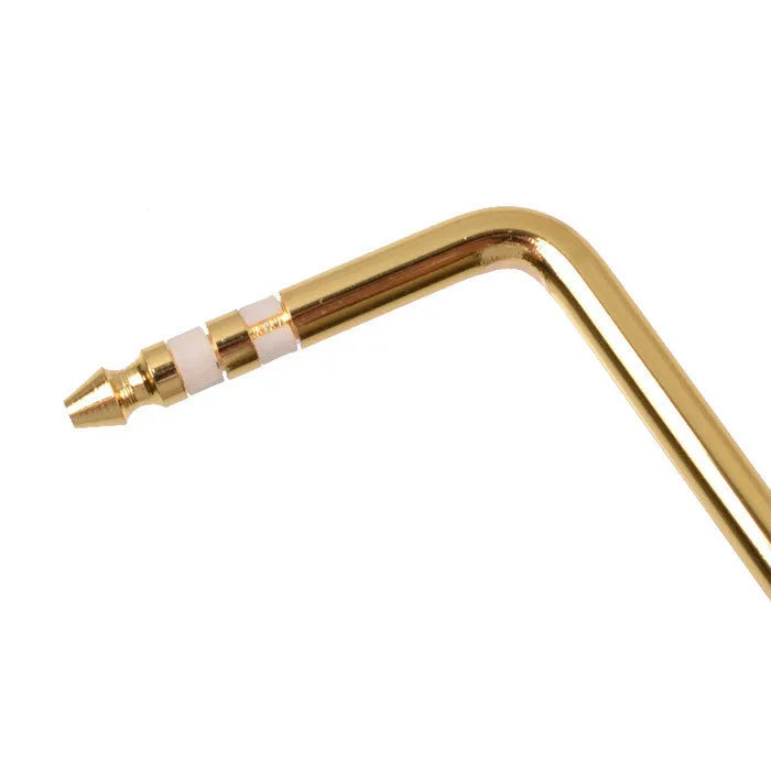 Guitar tremolo crank in metal construction with gold silver black blue colour options
