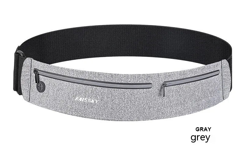 Waterproof 8-inch waist bag in classic black, heather gray, or camouflage crocodile for outdoor sports