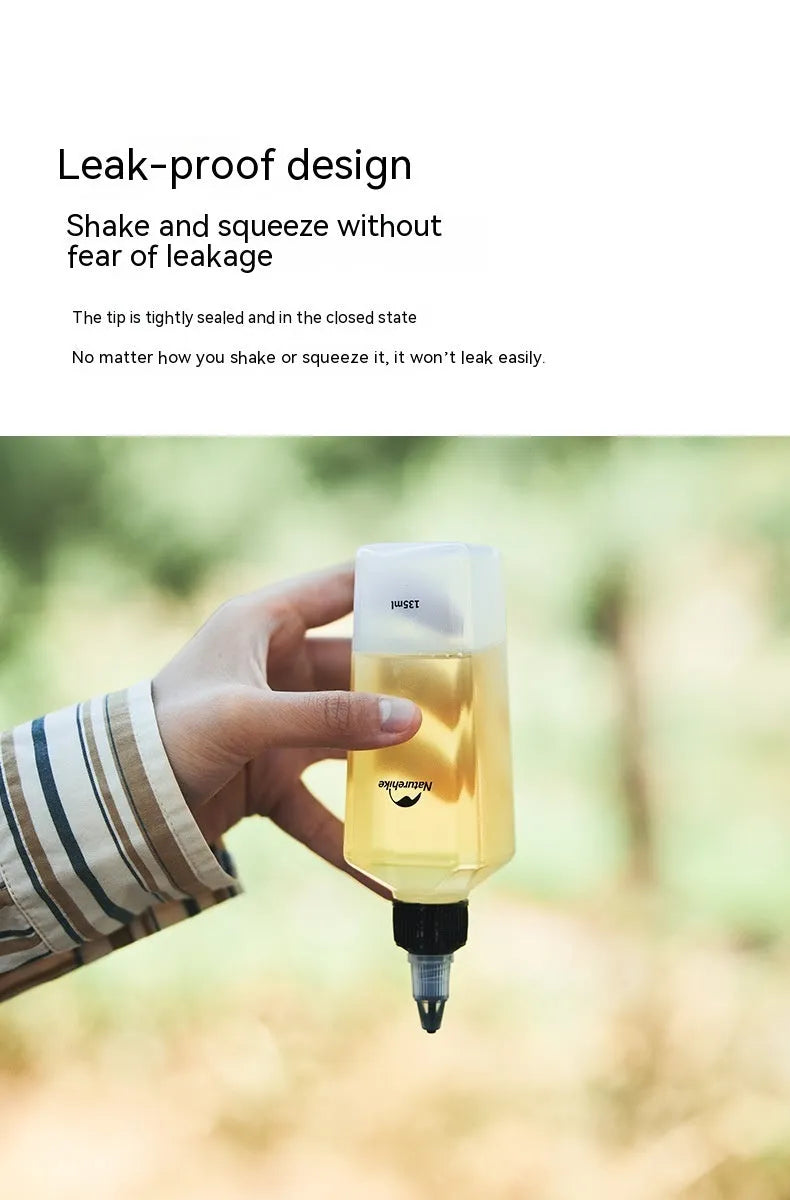 Naturehike six-piece PP plastic seasoning bottle set in modern simplicity style for outdoor use.