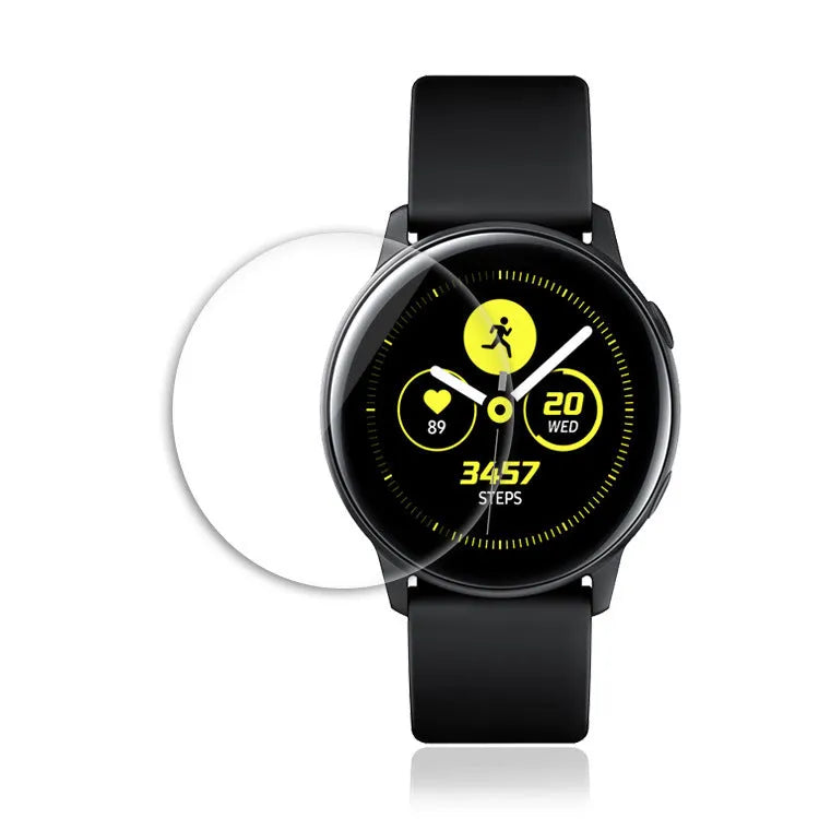 Galaxy Watch Active full screen tempered glass protector with anti-fingerprint surface