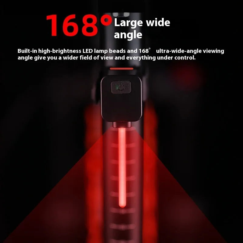 Bicycle running water plug taillight night riding safety indicator lamp attached to seat tube