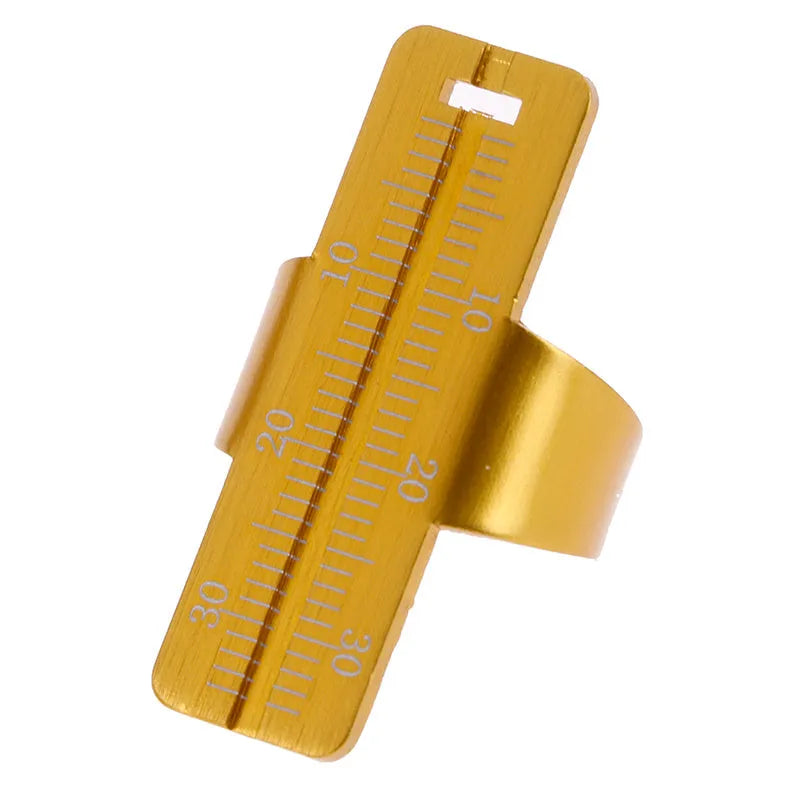 Aluminium alloy root canal ruler with clear scale for dental endodontic measurement, available in multiple colours, resistant to 135°C disinfection
