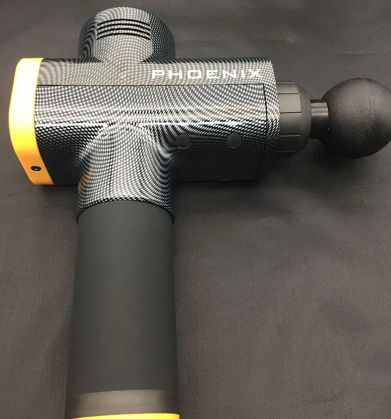 Fascia gun massage gun with 4 massage heads, ABS body, 29x28x28 cm, for deep tissue muscle recovery
