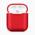 Silicone AirPods case with shockproof earmuffs and anti-lost rope in black for Apple iPhone models