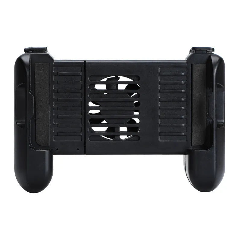 Cooling Bluetooth P2 black mobile game controller for iPhone with compact design