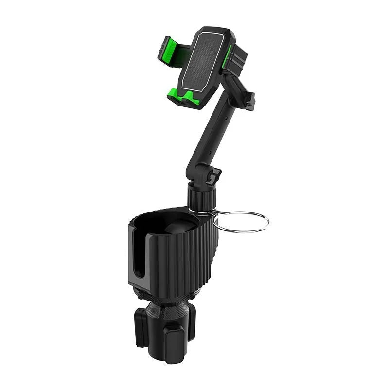 Green A02 model car dashboard holder for a kettle and mobile phone.