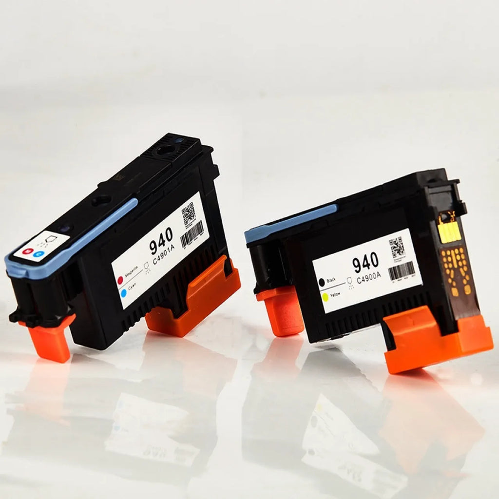 HP940 C4900A compatible printing nozzle replacement part in black and yellow.