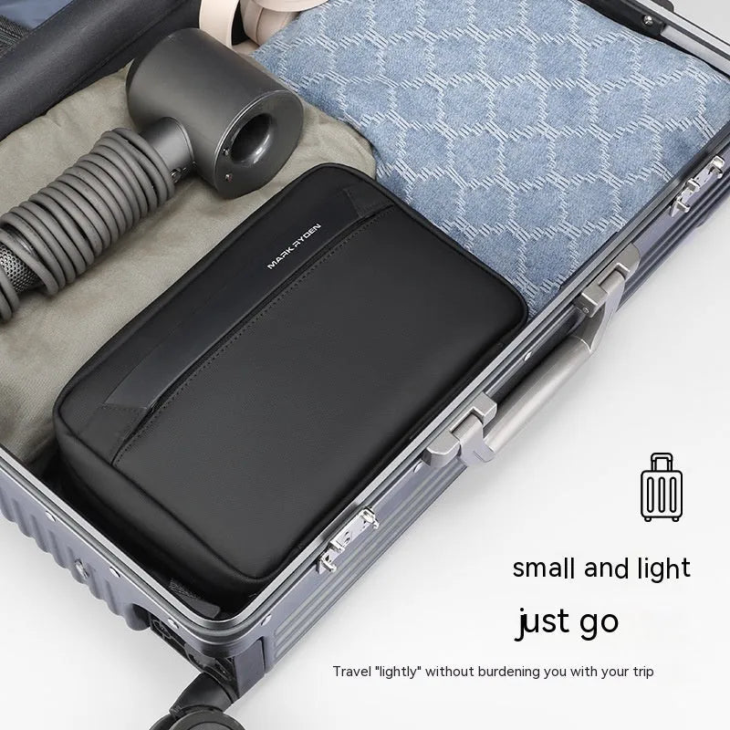 Oxford cloth wet dry separation toiletries storage bag with multi-layer compartments for business travel