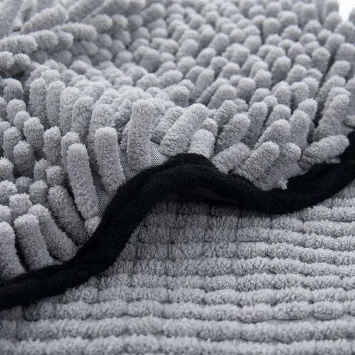 62x23cm dog bath robe towel in blue, grey, purple or red for pet drying