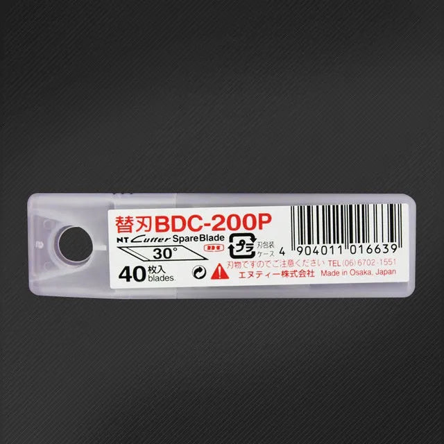 NT Cutter Spare Blades 30° BDC 200P 40 Pack and 45° BDA 200P 40 Pack for C-1500P D-300P D-400 D-400P D-401P eD-400 D-400G D-400GP D-500P SW-600GP DS-800P D-1000 D-1000P D-1000G D-1000GP Compass Cutter Pen-Type Cutters Rotary Cutters Craft Hobby Industrial