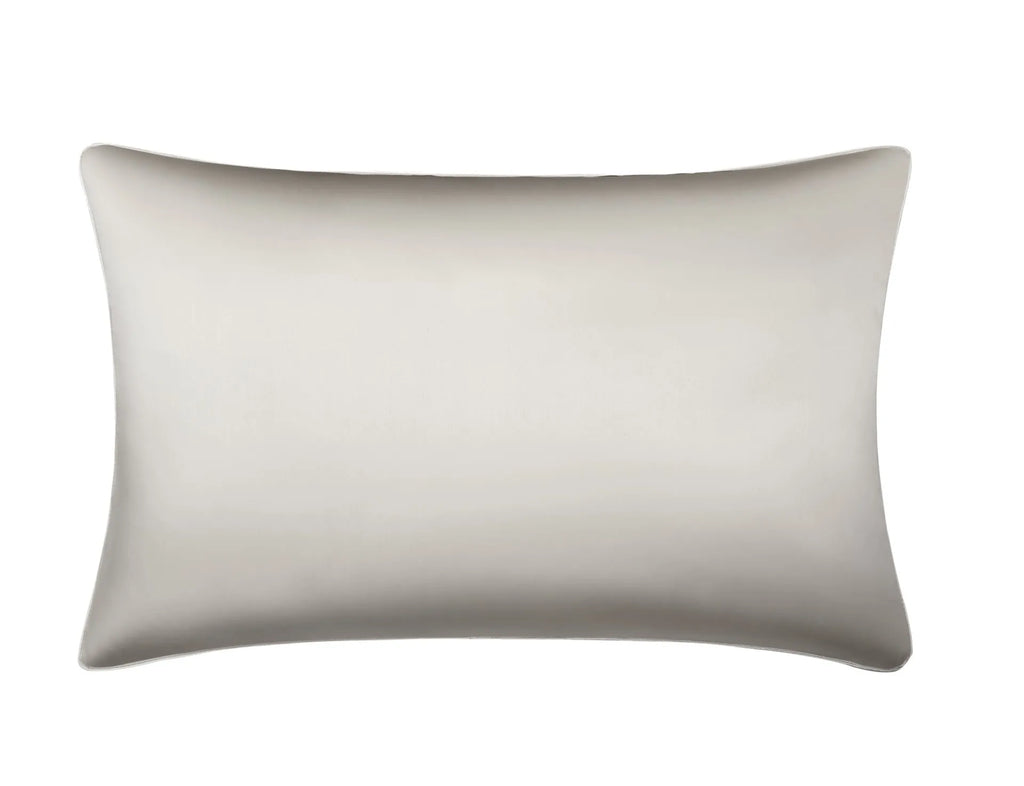 100% mulberry silk pillowcase 48x74cm palace luxury style with inlaid rope edge in champagne gold