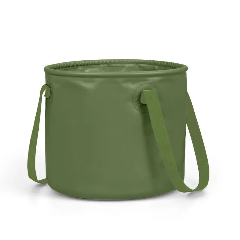 Outdoor Folding Telescopic Duct in Army Green with PVC Mesh Cloth and Polypropylene Ribbon for Ventilation and Debris Collection in 7L 13L 20L Sizes
