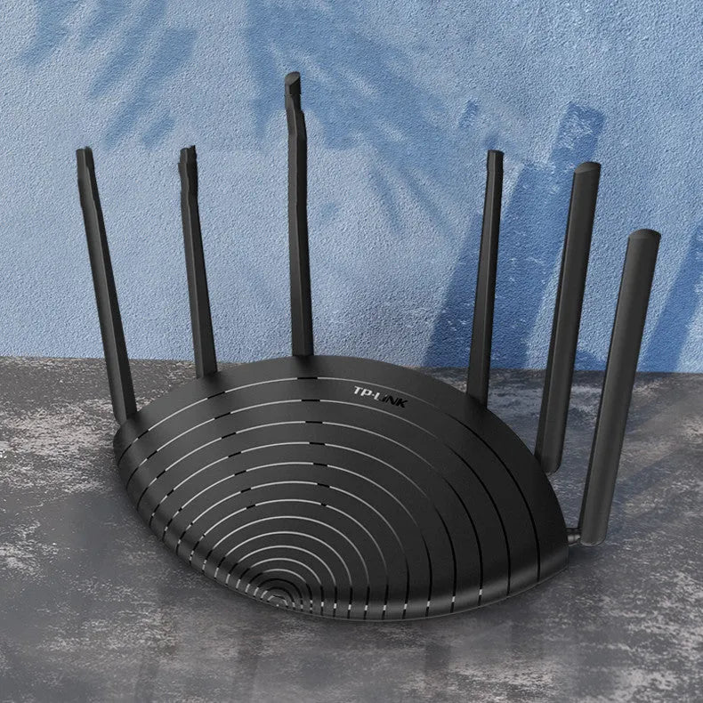 AC1900 Gigabit Dual-Band Wireless Router with easy display showing status information