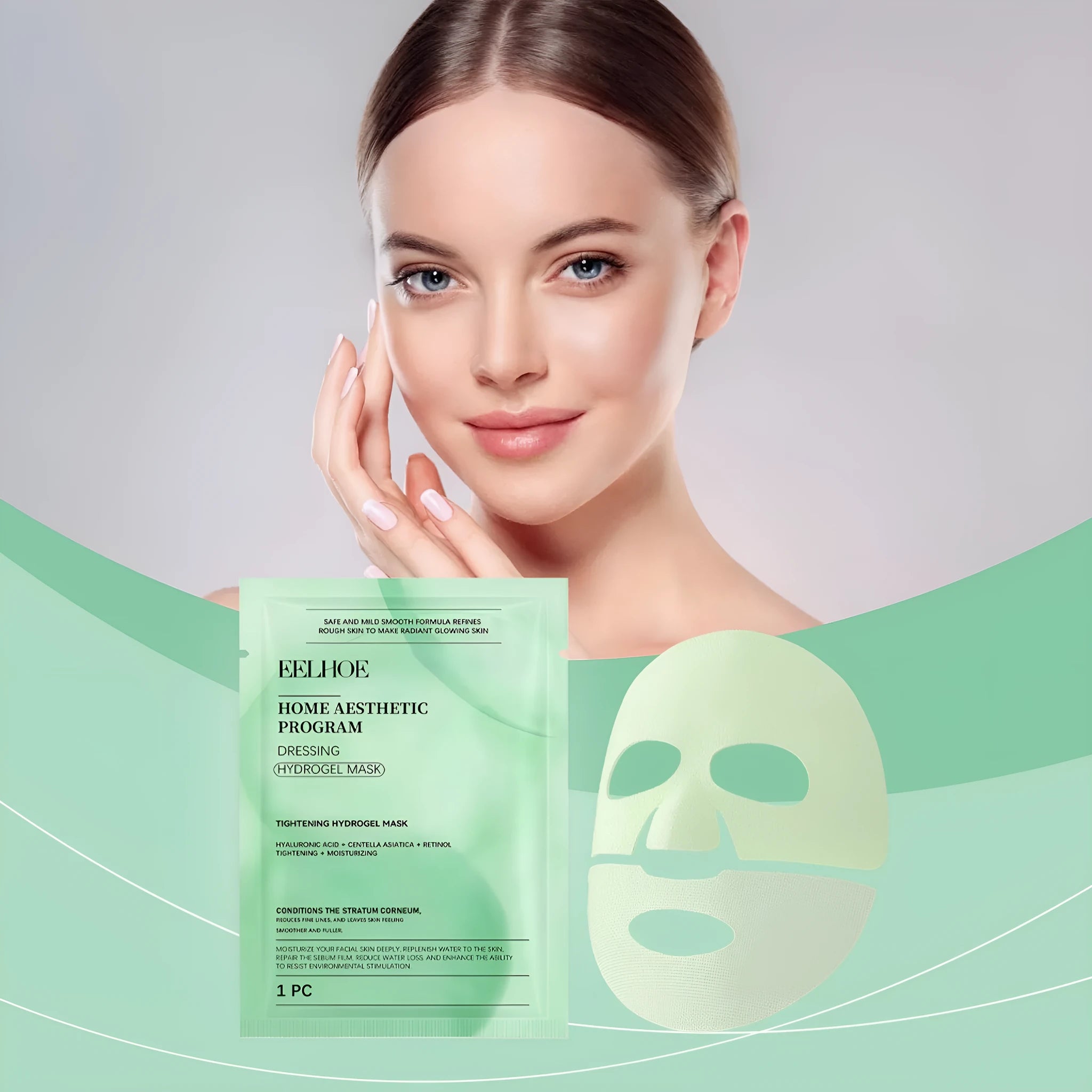 Retinol hydrating sheet mask with hyaluronic acid and Centella asiatica extract, 1PC pack