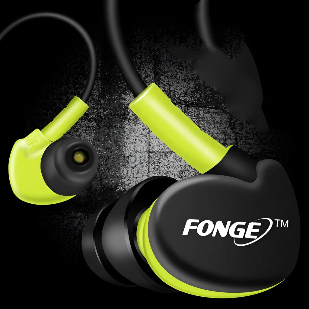 Ear-hook wired headset with microphone and 3.5mm plug, available in multiple colours