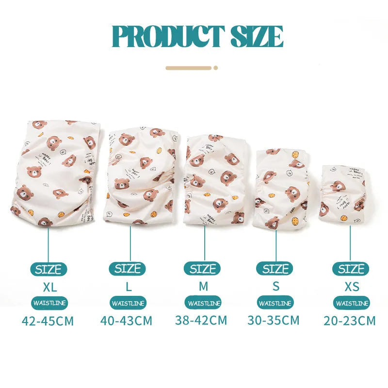 Reusable dog diaper belly band with cartoon paw print design, male dog sanitary pant, leakproof polyester with fastener tape
