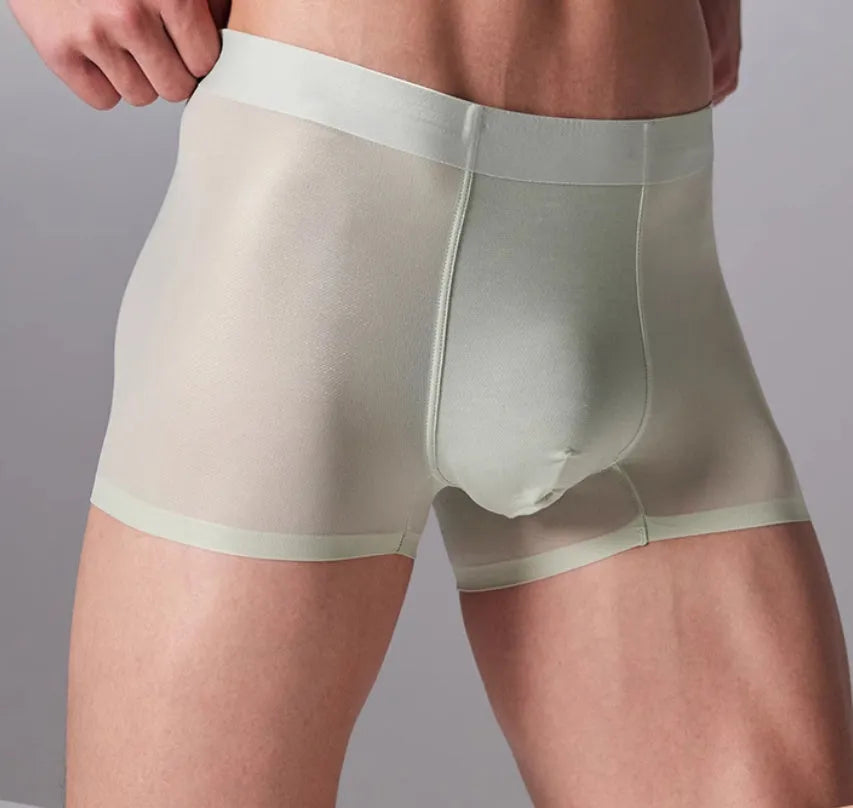 Men's seamless antibacterial fitness underwear in four colour options showing lightweight stretch fabric