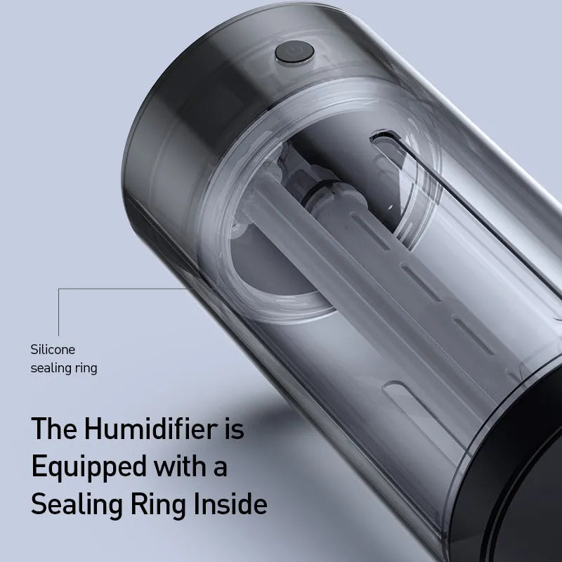 Black aluminium alloy car diffuser humidifier with air purification for vehicle and home use