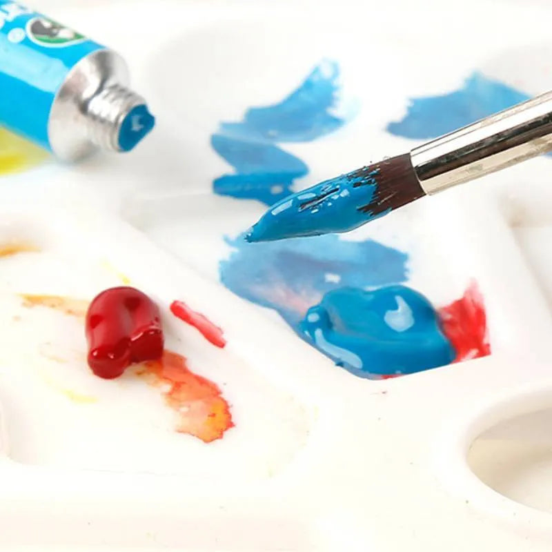 Gouache paint set with multiple colour tubes in a box, available in 12, 18, and 24 colour options with 5ml or 12ml tubes
