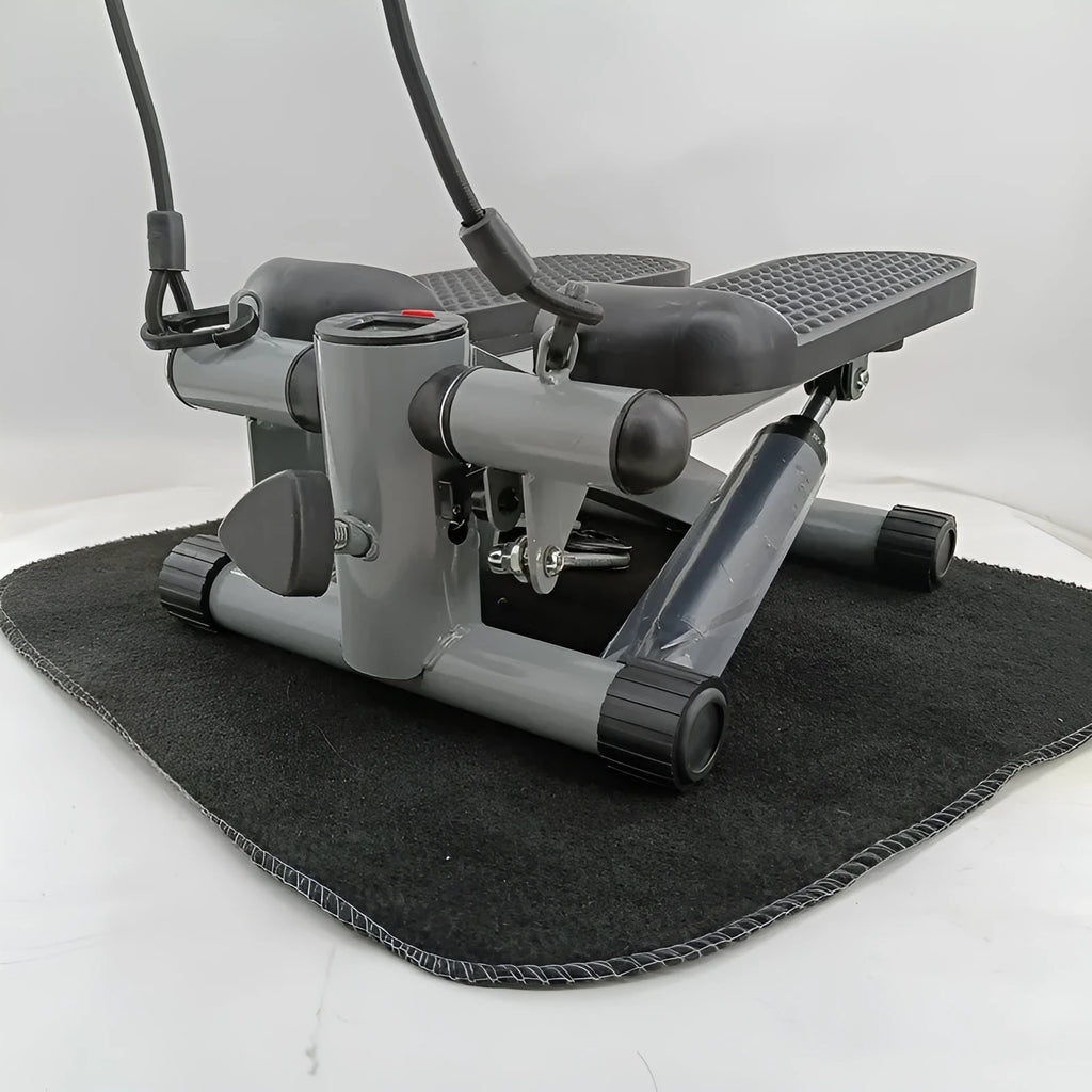 Silver grey hydraulic mini treadmill waist slimming machine with pedal operation