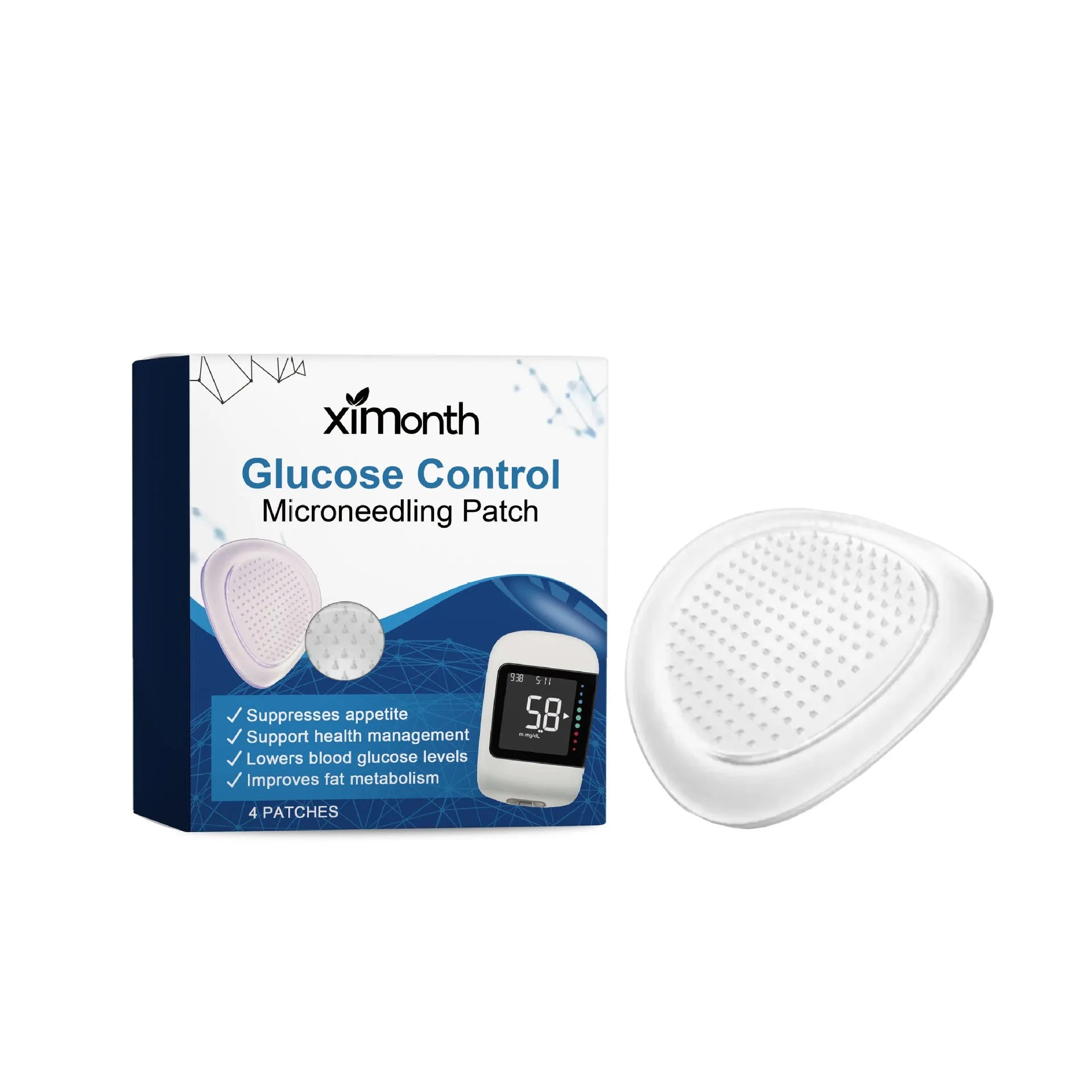 Pack of four moisturising body care patches with ginger and panthenol external paste