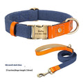 Small dog mohair collar and matching traction rope in one of six colour options