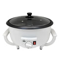 White coffee bean roasting machine with 750g capacity and 225mm pot diameter