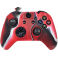XBOX ONE silicone controller case in black showing snug fit and button access