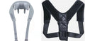 Gray elastic fabric multifunctional neck back waist massager with USB rechargeable 1500mAh battery and infrared physiotherapy