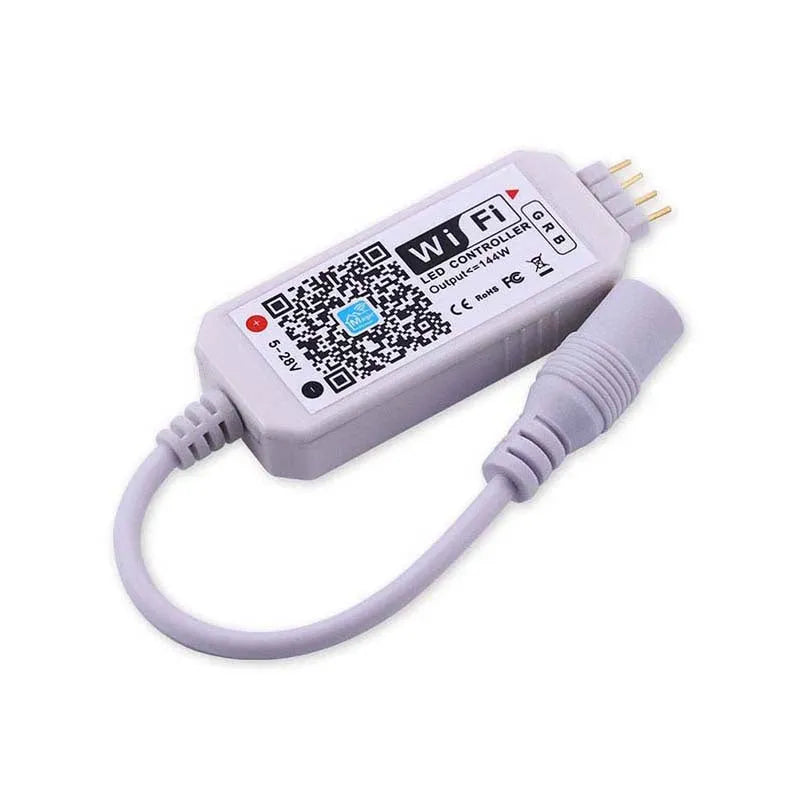 ZJ-MW-RGB WiFi light bar controller white casing 53mm by 24mm by 11mm for RGB LED strips