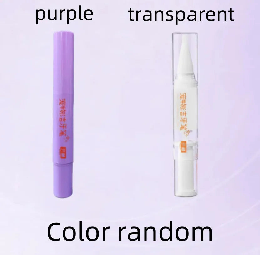 Pet toothbrush pen with whitening gel for dog and cat teeth cleaning