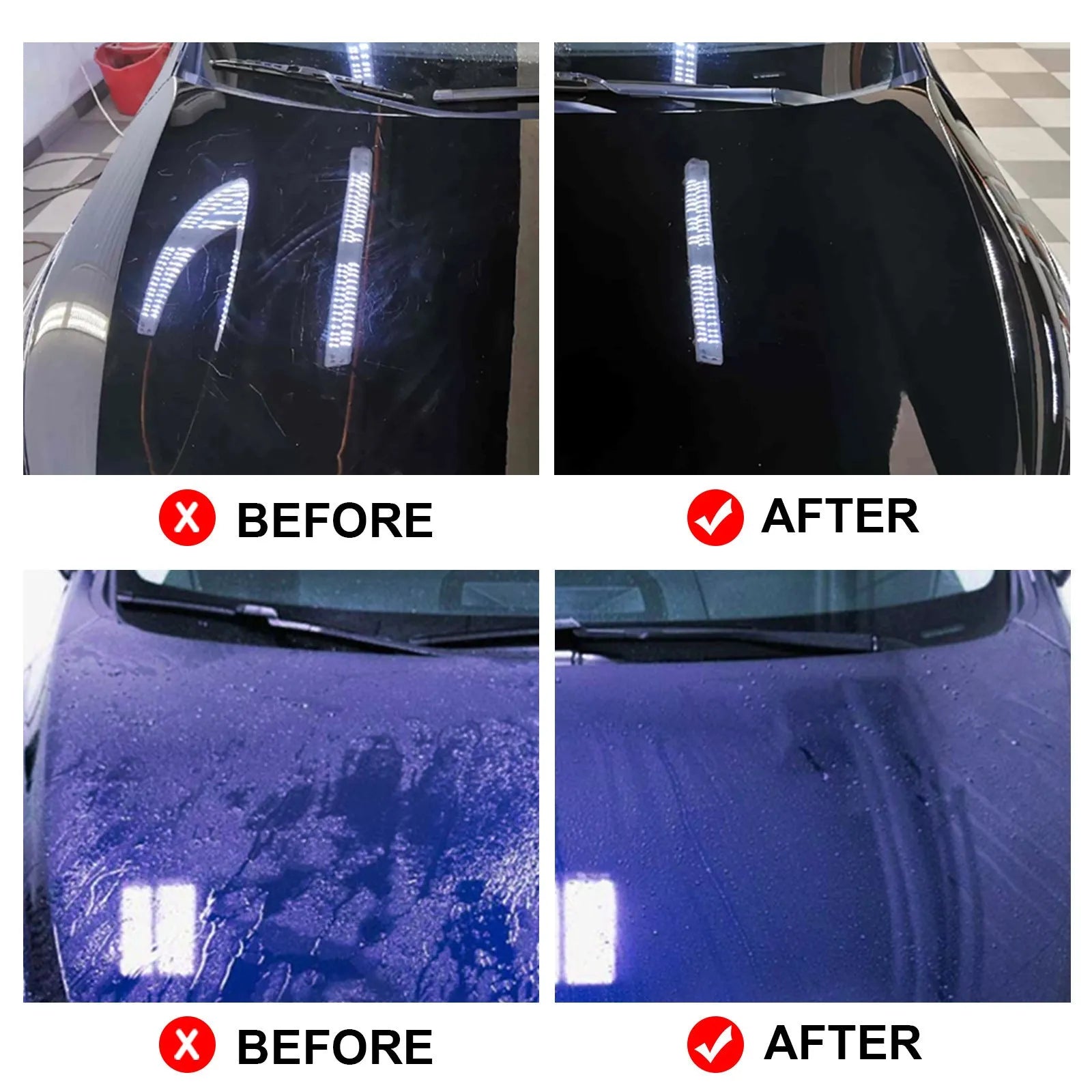 Automotive graphene ceramic coating 70ml kit with sponge, towel, gloves, and two coating cloths for car paint protection