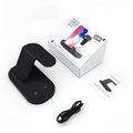 Three-in-one fast wireless charger for phone watch and headphones in ice crystal white ABS plastic