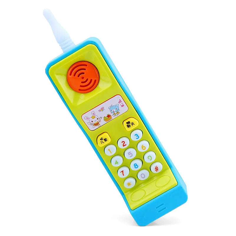 Children's educational electric toy with sound, light and cartoon animal music theme.