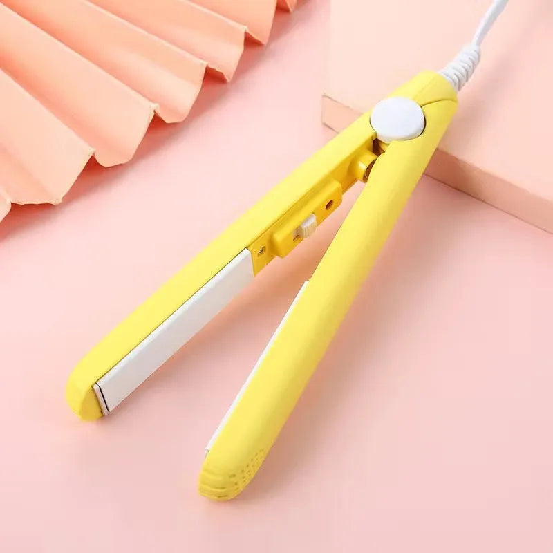 Mini hairdressing splint hair straightener with storage box in multiple colour options