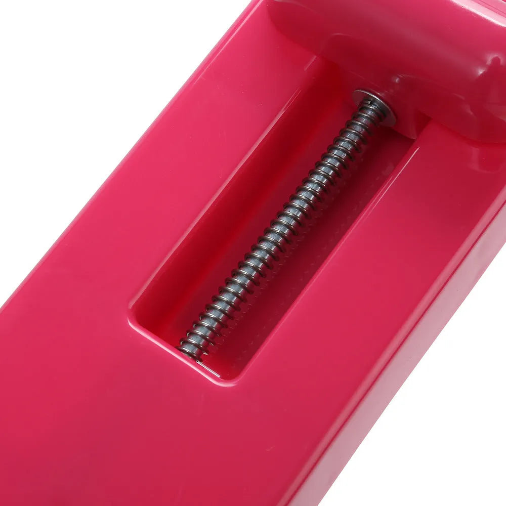 Imported pink and white flexible ballet foot trainer for instep muscle rotation exercises.
