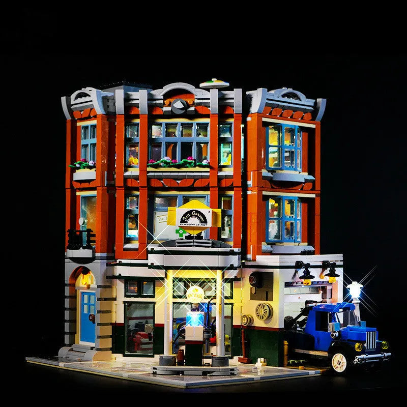 MOC modified LED lighting accessories plastic corner fitting for youth builds colour as shown