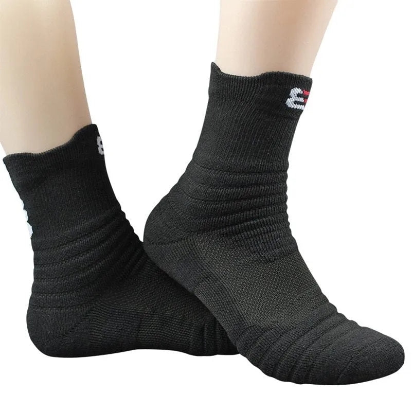 Cotton blend socks 3-pair set in black white and grey with short and middle tube options for men Eur 39-45