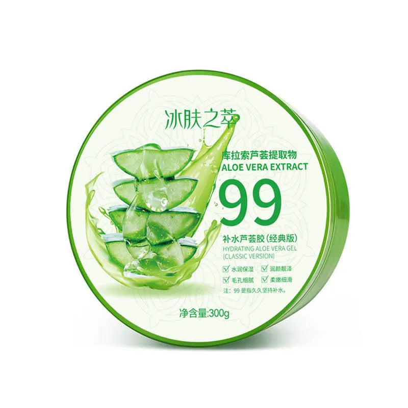 Aloe vera gel 300g tub for face and body moisturising skincare