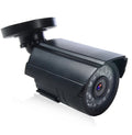 Black AHD HD waterproof security camera with fixed lens and infrared night vision
