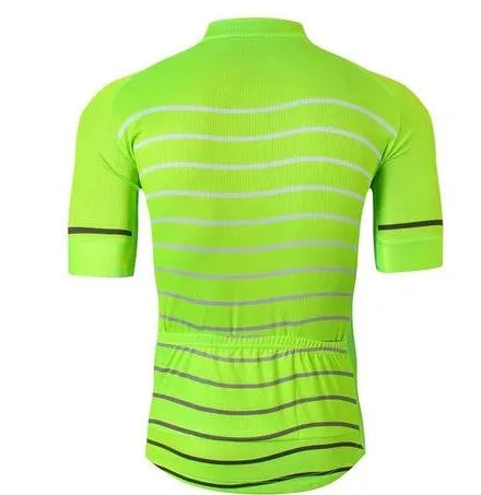 Men's Cycling Jersey - Glow in ultralight high-wick fabric with full zip and reinforced pockets
