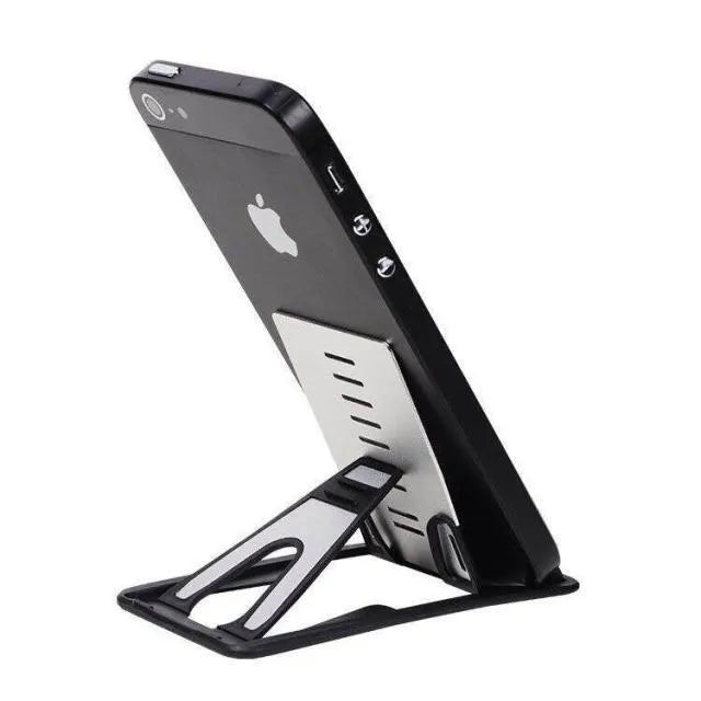 Black card phone holder desktop stand 8.5cm by 5cm for mobile phone
