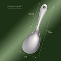 Thick 304 stainless steel meal spoon with solid colour simple style and sisal burnishing finish