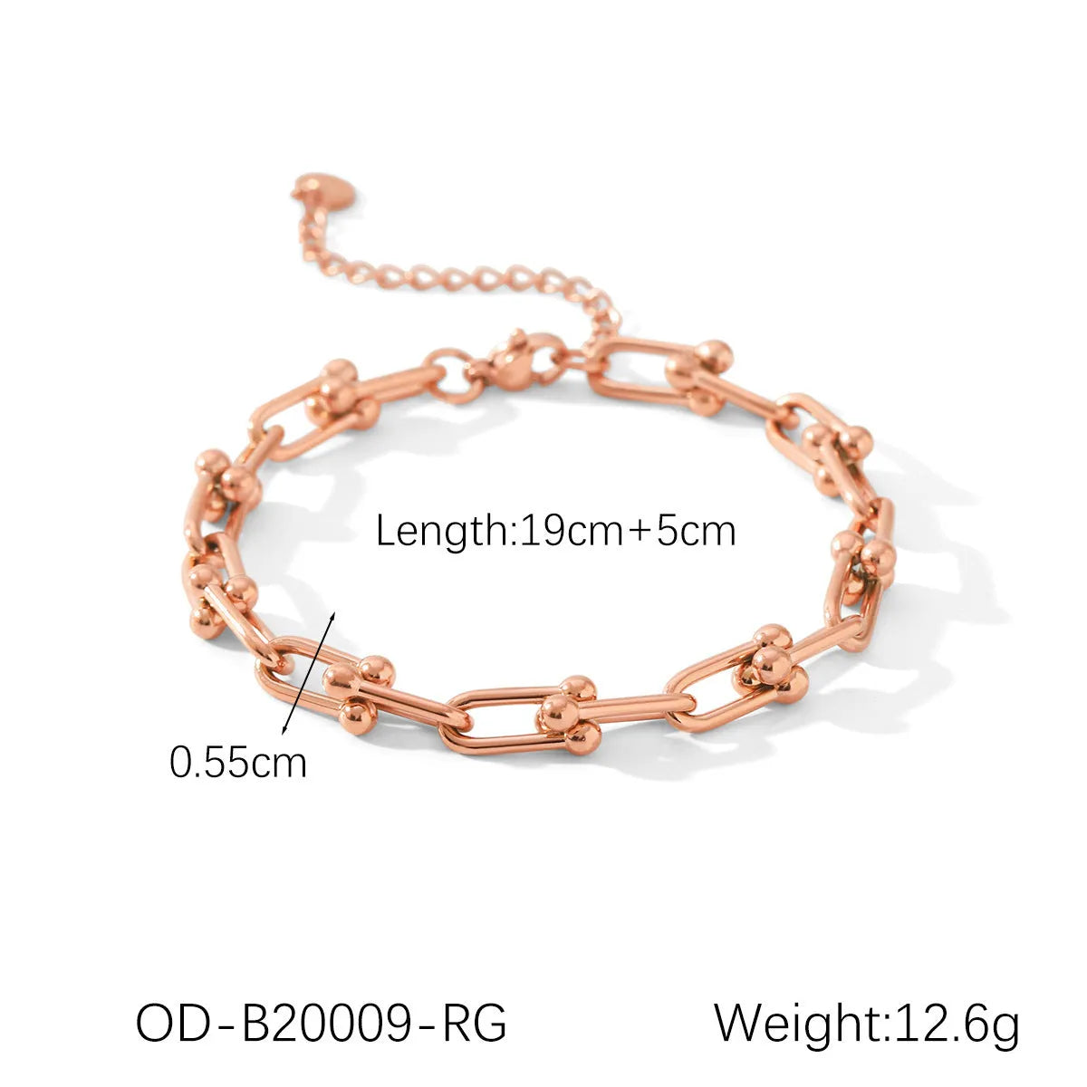 Stainless steel horseshoe necklace bracelet earrings set with titanium steel pendant vacuum electroplated finish
