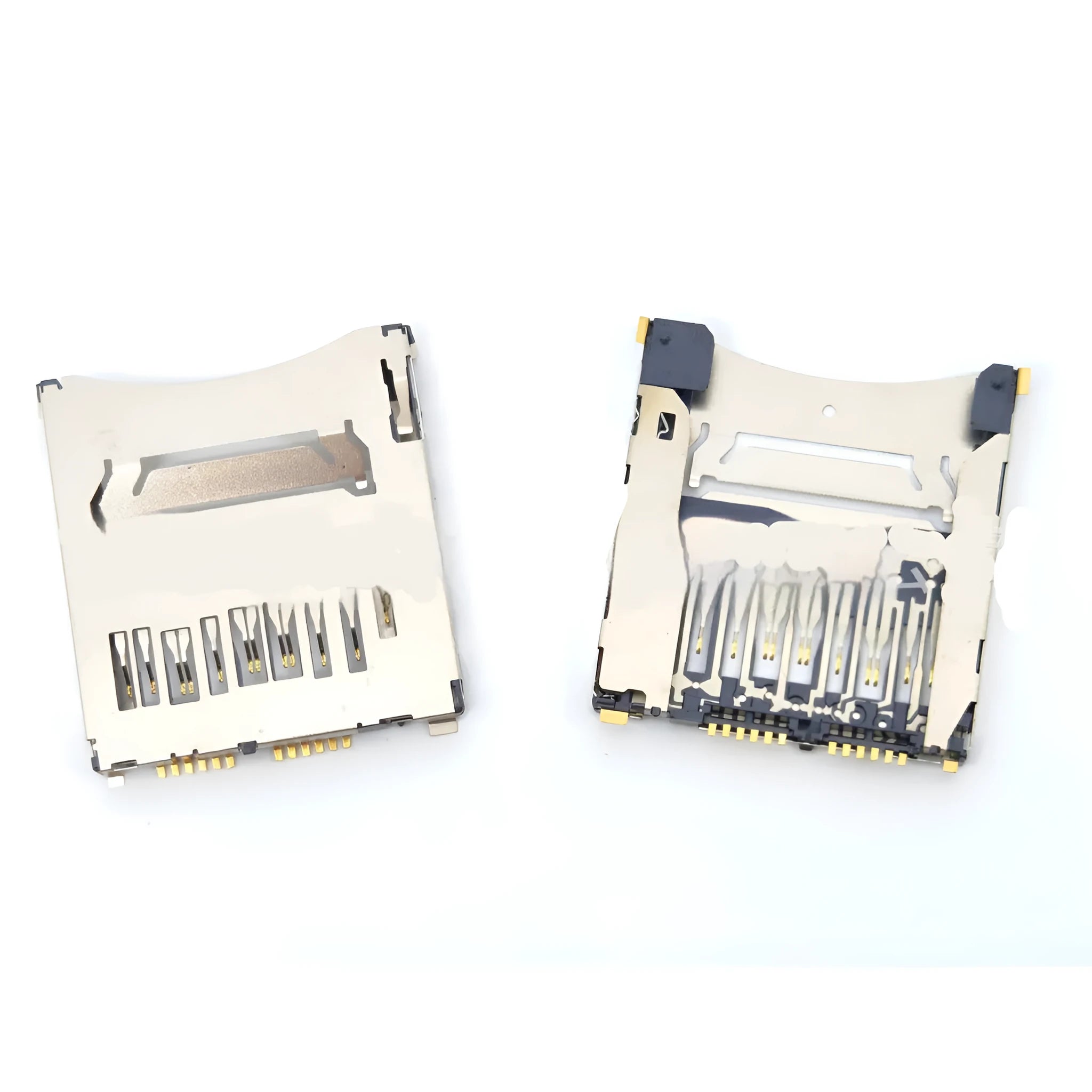 Alloy camera memory card slot replacement part with metal construction